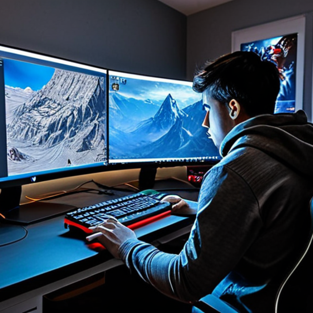 로스트아크 골드 수급 방법 - Daily Grind**

Prompt: A determined gamer, fully clothed, playing Lost Ark at a computer desk, surro...