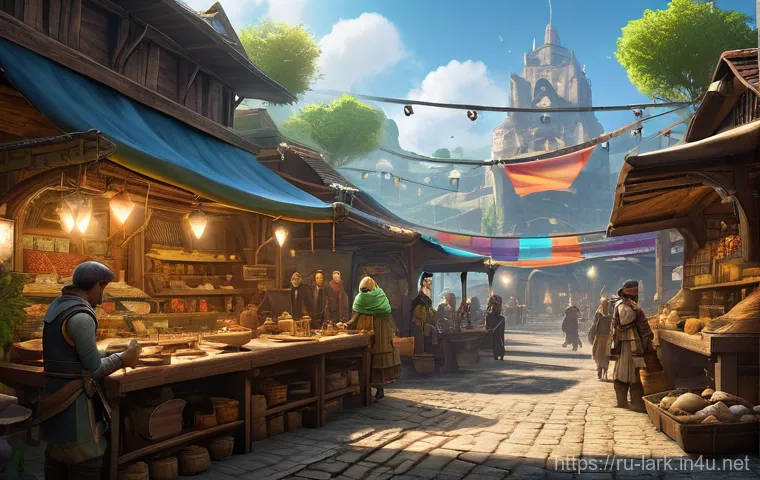 로스트아크 레전더리 장비 제작법 - **"Lost Ark Adventurer Gathering Legendary Materials"**
    A highly detailed, cinematic shot of a d...