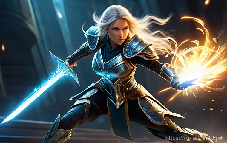 로스트아크 슬레이어 PvP 가이드 - Image Prompt 1: The Dance of Death**