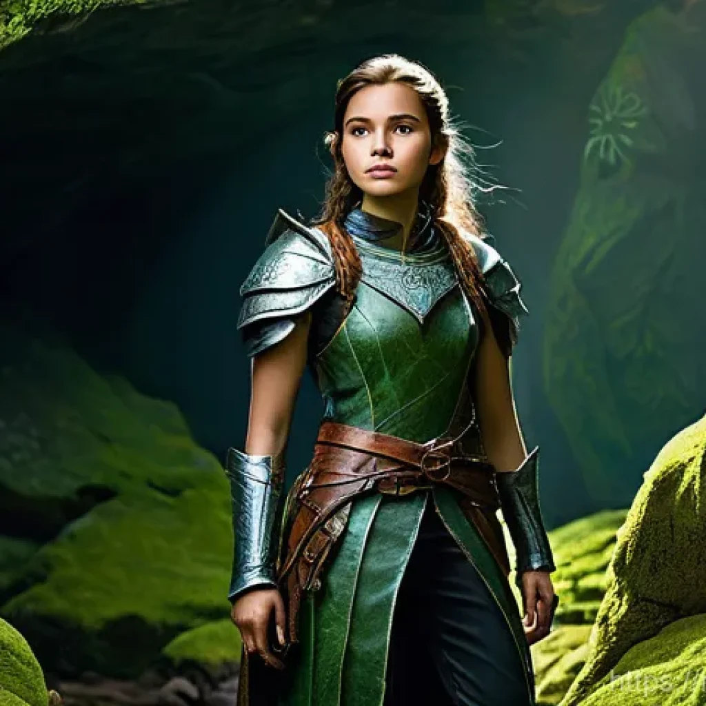 로스트아크 프레임 드랍 해결법 - **Prompt:** A young, determined female adventurer, approximately 18 years old, standing confidently ...