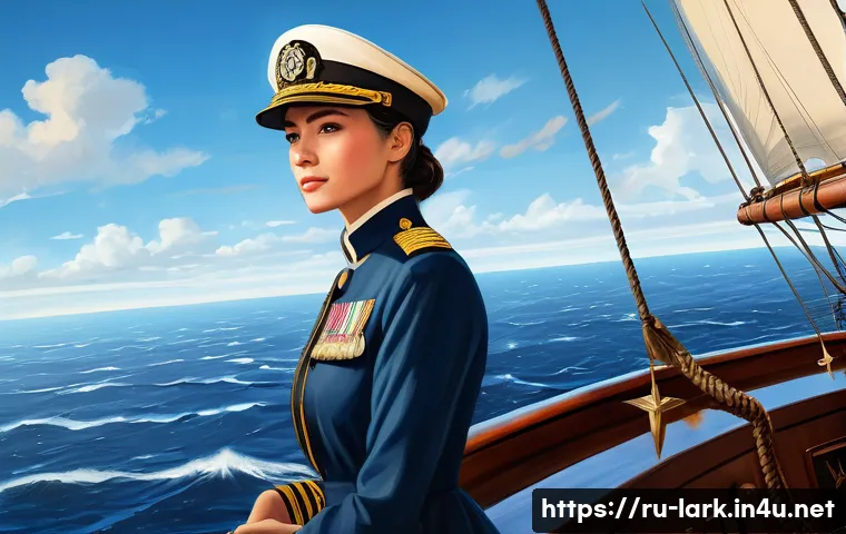 로스트아크 항해 콘텐츠 공략 - **"Veteran Captain and the Astray in Open Waters"**
    A highly detailed, vibrant digital painting ...