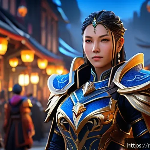 Home 30 로스트아크 아바타 거래소 이용법 - A detailed digital art of a fantasy character in Lost Ark wearing a rare event avatar set, featuring...